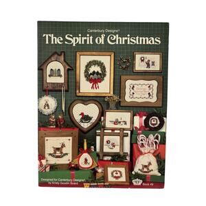 Vintage Spirit of Christmas Cross Stitch Design Booklet Canterbury Design 1986